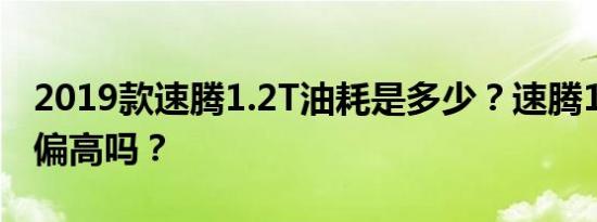 2019款速腾1.2T油耗是多少？速腾1.2T油耗偏高吗？