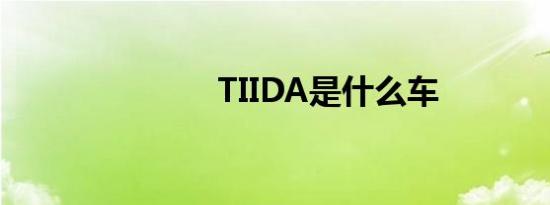 TIIDA是什么车