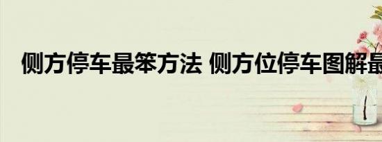 侧方停车最笨方法 侧方位停车图解最全面