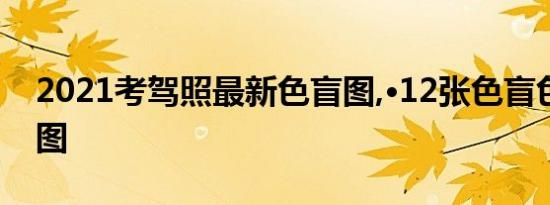 2021考驾照最新色盲图,·12张色盲色弱测试图