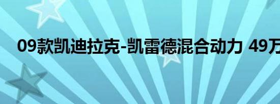 09款凯迪拉克-凯雷德混合动力 49万起售