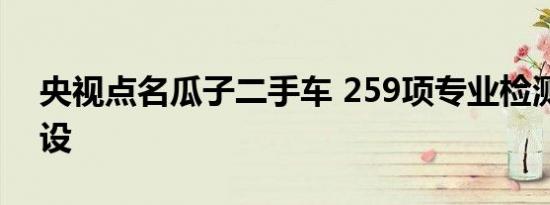 央视点名瓜子二手车 259项专业检测形同虚设