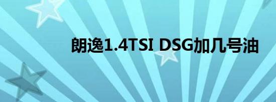 朗逸1.4TSI DSG加几号油