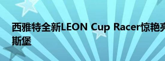 西雅特全新LEON Cup Racer惊艳亮相萨尔斯堡