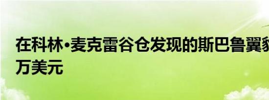 在科林·麦克雷谷仓发现的斯巴鲁翼豹售价36万美元