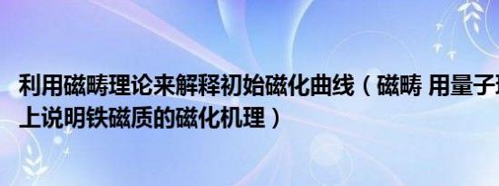 利用磁畴理论来解释初始磁化曲线（磁畴 用量子理论从微观上说明铁磁质的磁化机理）