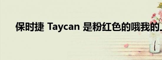 保时捷 Taycan 是粉红色的哦我的上帝