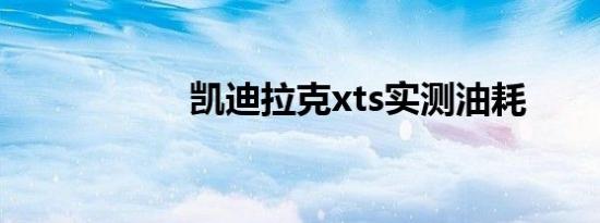 凯迪拉克xts实测油耗