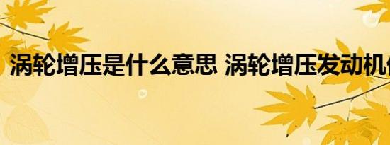 涡轮增压是什么意思 涡轮增压发动机优缺点