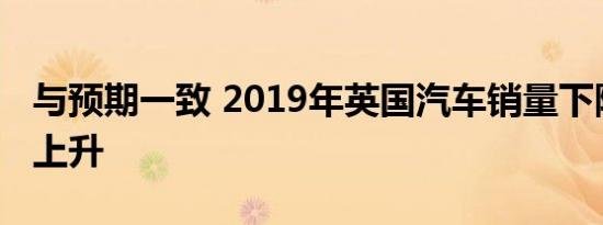 与预期一致 2019年英国汽车销量下降和排放上升