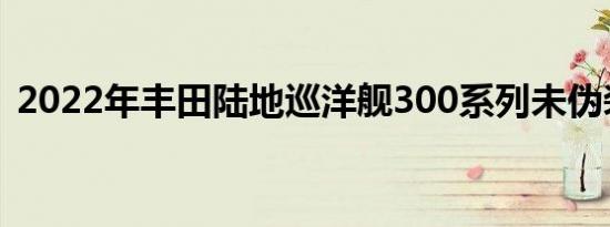 2022年丰田陆地巡洋舰300系列未伪装拍照