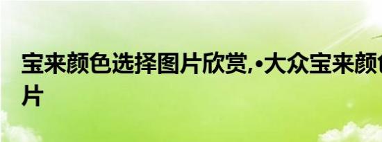 宝来颜色选择图片欣赏,·大众宝来颜色大全图片