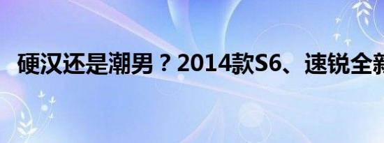 硬汉还是潮男？2014款S6、速锐全新来袭