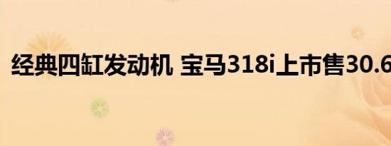 经典四缸发动机 宝马318i上市售30.6万(图)