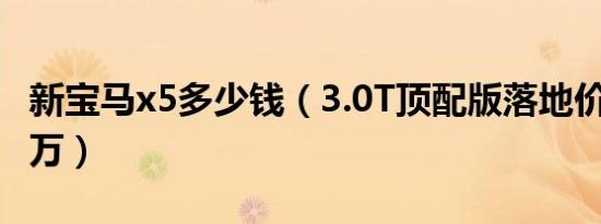 新宝马x5多少钱（3.0T顶配版落地价为94.97万）