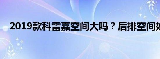 2019款科雷嘉空间大吗？后排空间如何？