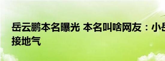 岳云鹏本名曝光 本名叫啥网友：小岳岳本名接地气