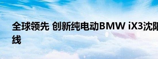 全球领先 创新纯电动BMW iX3沈阳正式下线