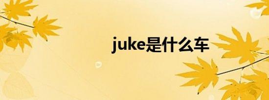 juke是什么车