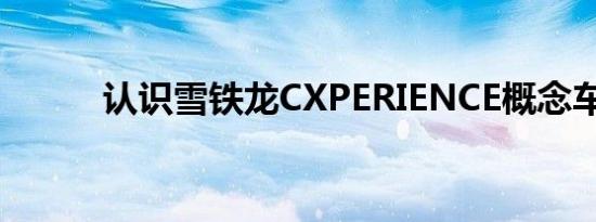 认识雪铁龙CXPERIENCE概念车