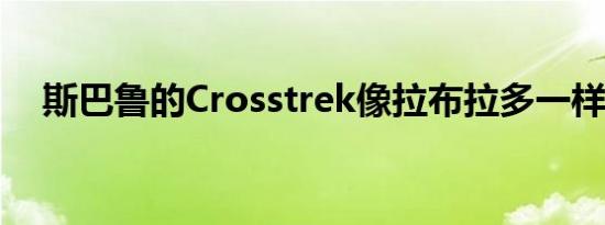 斯巴鲁的Crosstrek像拉布拉多一样忠诚