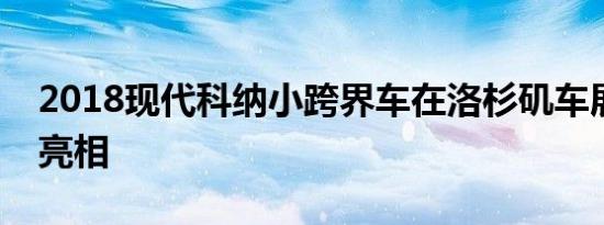 2018现代科纳小跨界车在洛杉矶车展上首次亮相