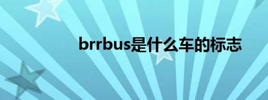 brrbus是什么车的标志