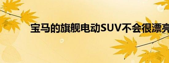 宝马的旗舰电动SUV不会很漂亮