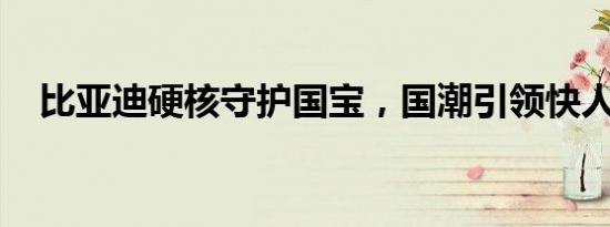 比亚迪硬核守护国宝，国潮引领快人一步