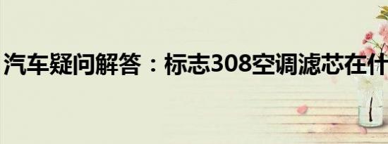 汽车疑问解答：标志308空调滤芯在什么位置