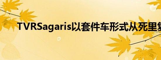 TVRSagaris以套件车形式从死里复活