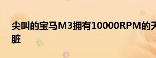 尖叫的宝马M3拥有10000RPM的天际线心脏