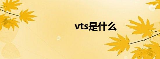 vts是什么