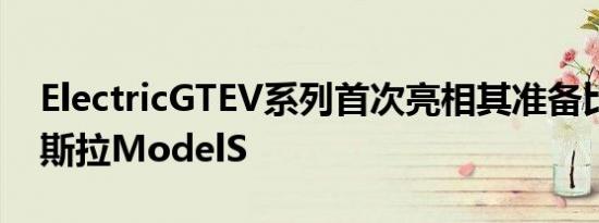 ElectricGTEV系列首次亮相其准备比赛的特斯拉ModelS