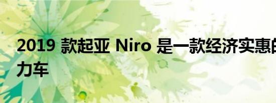 2019 款起亚 Niro 是一款经济实惠的混合动力车