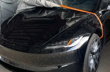 特斯拉Model3ProjectHighland首图泄露展示流线型前面板