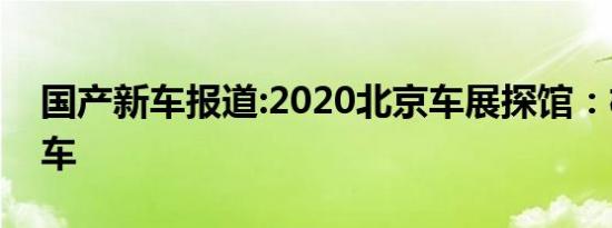 国产新车报道:2020北京车展探馆：极星1实车