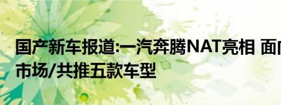 国产新车报道:一汽奔腾NAT亮相 面向网约车市场/共推五款车型