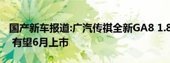 国产新车报道:广汽传祺全新GA8 1.8T申报图 有望6月上市