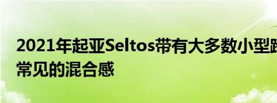 2021年起亚Seltos带有大多数小型跨界SUV常见的混合感