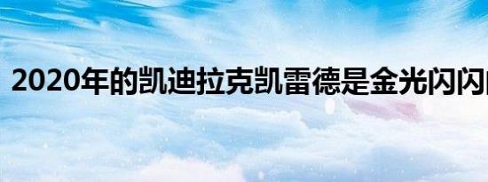 2020年的凯迪拉克凯雷德是金光闪闪的王者