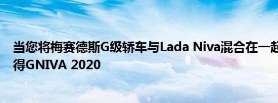 当您将梅赛德斯G级轿车与Lada Niva混合在一起时 您将获得GNIVA 2020