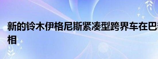 新的铃木伊格尼斯紧凑型跨界车在巴黎首次亮相