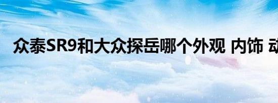 众泰SR9和大众探岳哪个外观 内饰 动力更好   