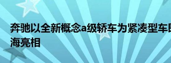 奔驰以全新概念a级轿车为紧凑型车即将在上海亮相