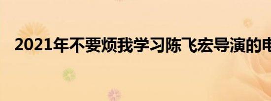 2021年不要烦我学习陈飞宏导演的电视剧