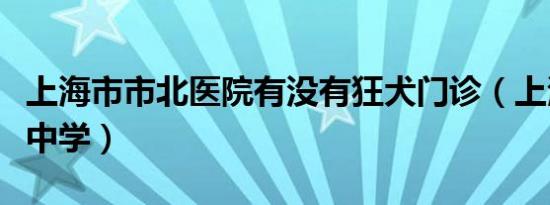 上海市市北医院有没有狂犬门诊（上海市市北中学）