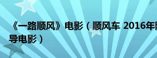 《一路顺风》电影（顺风车 2016年陈晓曦执导电影）