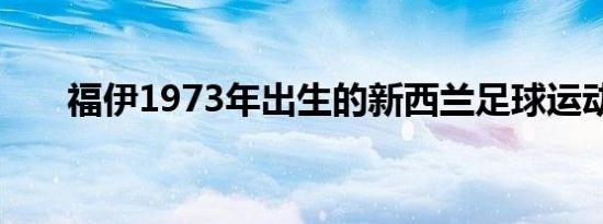 福伊1973年出生的新西兰足球运动员