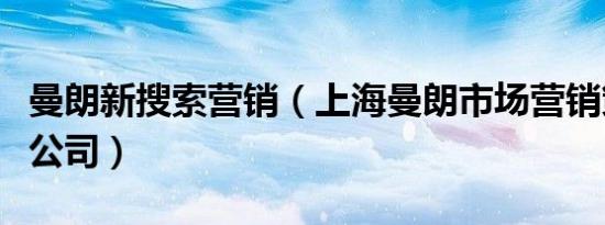 曼朗新搜索营销（上海曼朗市场营销策划有限公司）